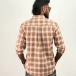 Orange Checked shirt