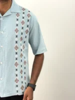 Skyblue Printed Shirt - Image 2