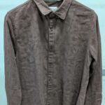 BROWN JUTE FABRIC SHIRT