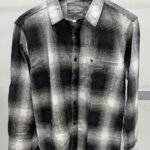 BLACK AND WHITE CHECKED SHIRT