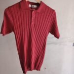 Red polofit T-shirt